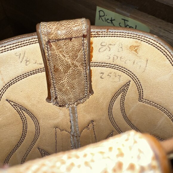 Unisex High-End Light Tan Elephant Skin Cowboy/Cowgirl Boots 7D/8.5B main image 8
